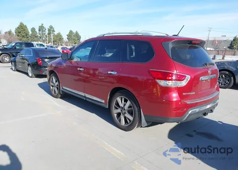 2014 Nissan Pathfinder Platinum из США, поврежденный, VIN 5N1AR2MM3EC642720